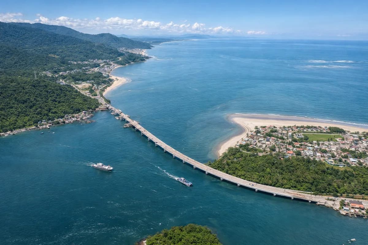Ponte de Guaratuba: o fim da balsa e o que muda para quem investe no litoral do Paraná