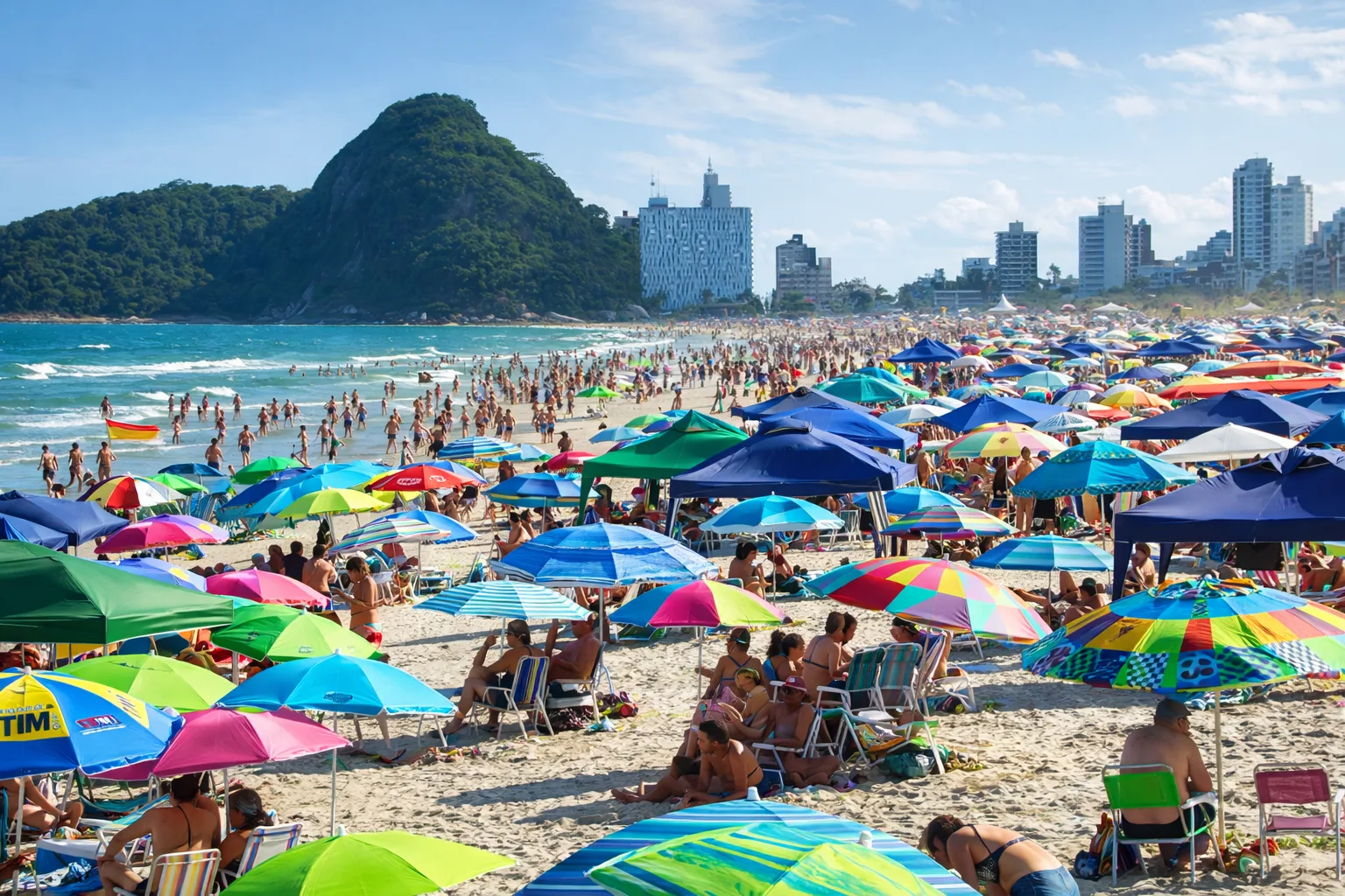 Mercado no litoral do PR
